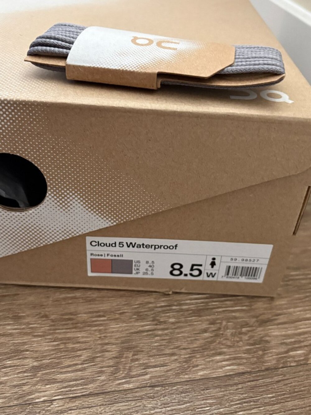 On Cloud 5 Waterproof Sneakers | Rose Fossil | Size 8.5 - Picture 9 of 9